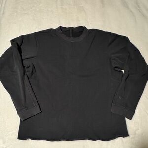 Lululemon Mens French Terry Oversized Crew Black sz M